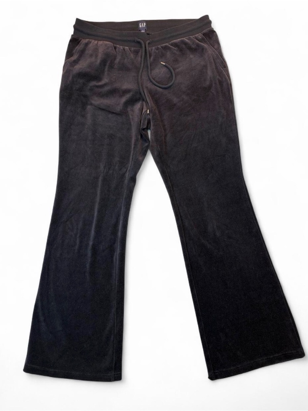 GAP Black Velour Drawstring Pants